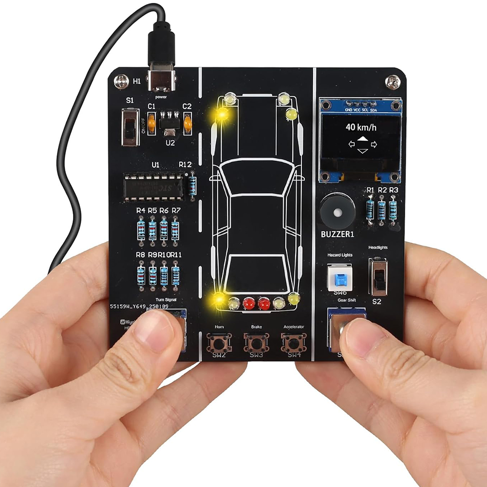 Diy Electronics Learning Kit - DIY autorijden simulatie soldeeroefenset STEM elektronisch