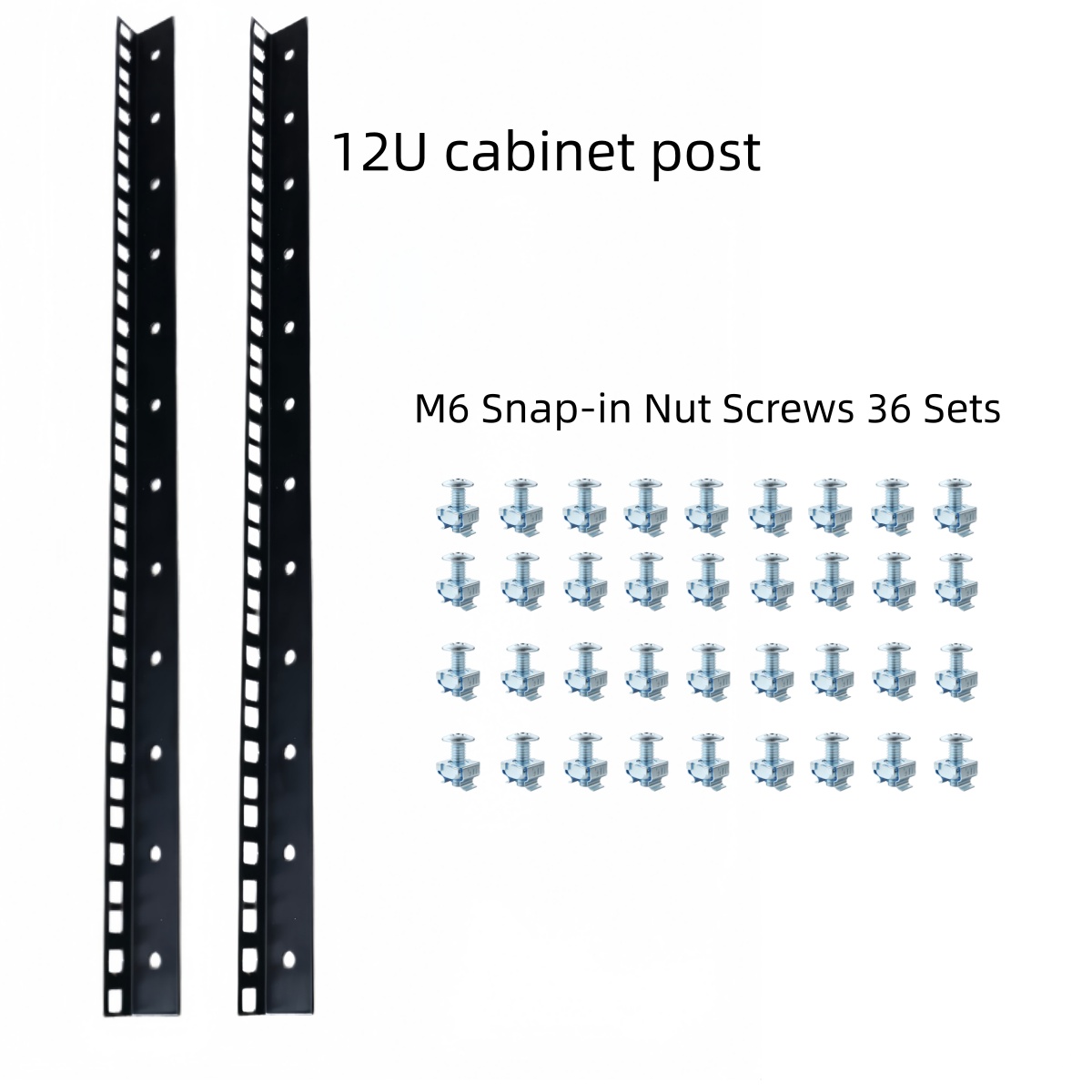 Diy Audio Electronics Kit - 12U Kastkolomset 19 inch standaard rackrails