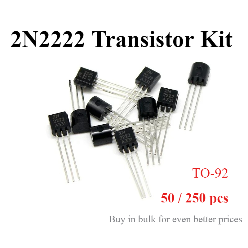 Diy Electronics Project Kit - 2N2222 NPN Transistorassortiment TO-92, 30V, 800mA