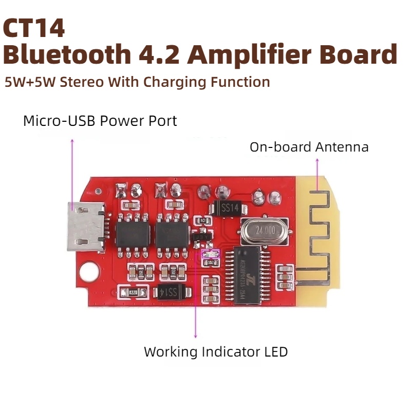 CT14 Mini Bluetooth 4.2 stereo - Diy Audio Electronics Kit recensie en prijs