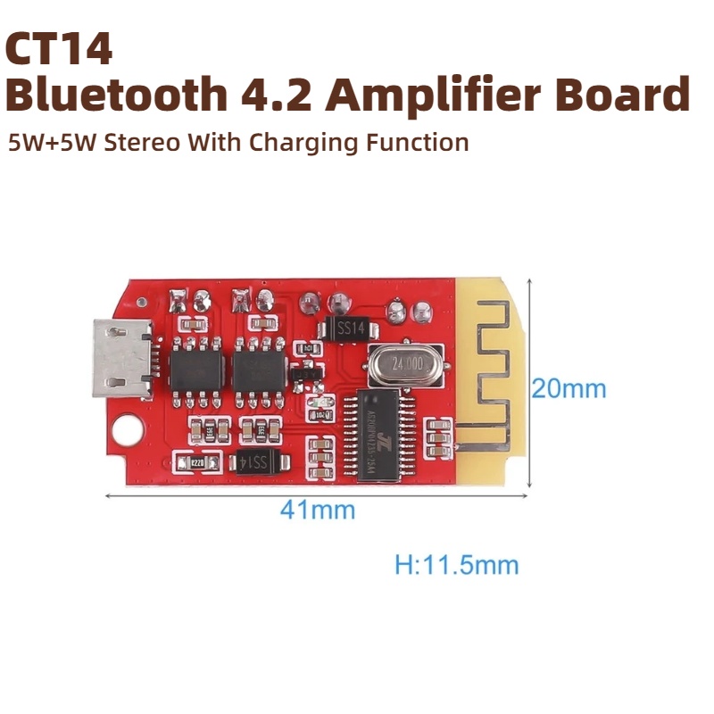 CT14 Mini Bluetooth 4.2 stereo - Diy Audio Electronics Kit recensie en prijs